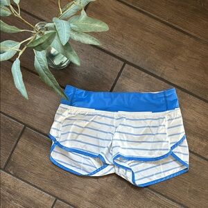 Lululemon Athletica Blue and White shorts